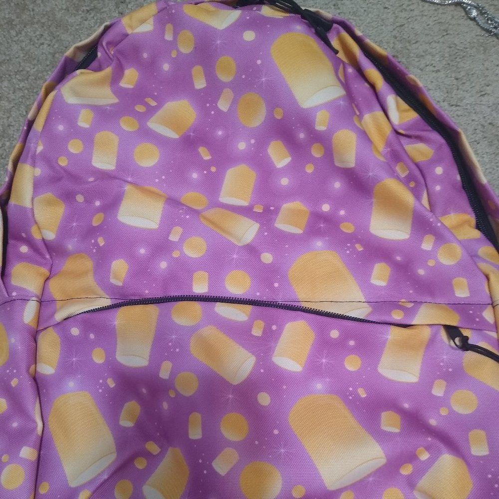 Ambrie Disney's Tangled Lantern full size backpack with back padding.
